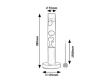 LAVASTIC LED lávová lampa 76029