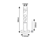 LAVASTIC LED lávová lampa 76028