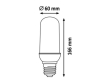 LED žárovka 3D Smart Flame T60 3W/E27/230V/1800K/110Lm/340°