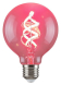 LED Spiral Filament žárovka Amber G95 RGB 4W/E27/300Lm/2700K/Dim