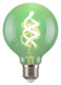 LED Spiral Filament žárovka Amber G95 RGB 4W/E27/300Lm/2700K/Dim