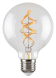 LED Spiral Filament žárovka Amber G95 RGB 4W/E27/300Lm/2700K/Dim