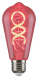 LED Spiral Filament žárovka Amber ST64 4W/E27/300Lm/2700K+RGB/Dim