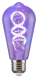 LED Spiral Filament žárovka Amber ST64 4W/E27/300Lm/2700K+RGB/Dim