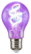LED Spiral Filament žárovka Amber A60 4W/E27/300Lm/2700K+RGB/Dim