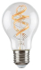 LED Spiral Filament žárovka Amber A60 4W/E27/300Lm/2700K+RGB/Dim