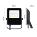 LED reflektor VISIO, 10 W, černý, neutrální bílá