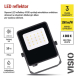 LED reflektor VISIO, 10 W, černý, neutrální bílá