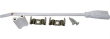 Modul 1180mm, 230VAC/18W, bílá 6000K pro LED osvětlení HEXAGON