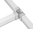 Spojka T 90° 2pin pro LED trubice HEXAGON