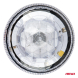 maják LED na tyč 12V-24V oranžový Diamond