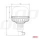 maják LED na tyč 12V-24V oranžový Diamond