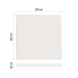 LED panel BAXXO 60×60, čtvercový přisazený bílý, 36W neutr. bílá