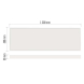 LED panel BAXXO 30×120, obdélníkový přisazený bílý, 36W, neutrální bílá