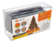 Solight LED vánoční řetěz, 3m, 20xLED, 3x AA, bílé světlo, zelený kabel