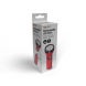 Solight LED nabíjecí svítilna, 9 x LED, červenočerná, plug-in