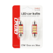 2ks žárovka LED Festoon 12/24V SV36mm čirá CANBUS