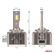 LED žárovky D8S 4300 LM 2ks XD Series