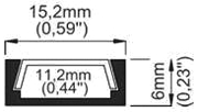 Profil pro moduly LED průhledný přisazené L: 1m hliník