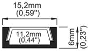 Profil pro moduly LED matná přisazené L: 2m hliník eloxované