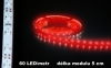 LED Pásek 12V červený IP20 bílé pozadí 120lm 5m
