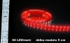 LED pásek 12V červený IP65 bílé pozadí 120lm 5m