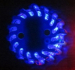 LED výstražné světlo 16LED modré set 6ks