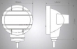 Pracovní světlo LED rampa 10-30V/18W, l=10cm