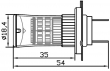 TURBO LED žárovka 12-24V s paticí H7 48W bílá