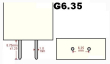 žárovka spec. 24V 150W G6,35-15 PLAT.