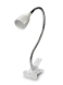 LED stolní lampička 2.5W 3000K clip bílá barva