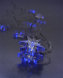 LED vánoční řetěz hvězdy 1m 10x LED 2x AA modré světlo