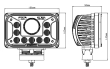 LED 42W pracovní světlo 9-32V 116x107x90mm 