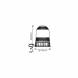 LED maják 12-24V 24x3W modrý magnet ECE R65