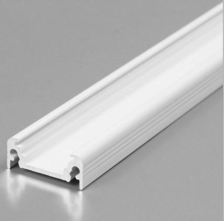 Profil pro moduly LED přisazené bílá L: 1m hliník