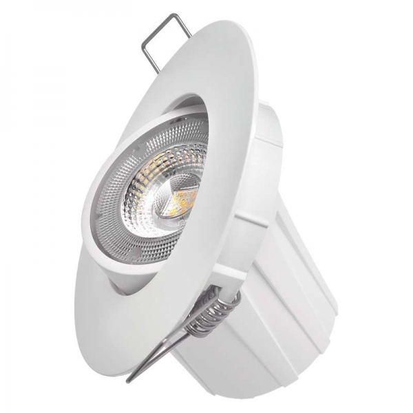 LED bodové svítidlo Exclusive bílé, kruh 8W teplá bílá