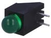 LED zakrytovaný zelená 5mm Poč.diod: 1 20mA 60° 2,2÷2,5V