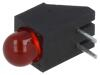 LED zakrytovaný červená 5mm Poč.diod: 1 20mA 60° 2÷2,5V
