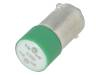 Žárovka LED zelená BA9S 230VAC