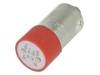 Žárovka LED červená BA9S 230VAC