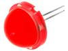 LED 20mm červená 4÷13mcd 120° Poč.výv: 2 20mA Čelo: vypouklé