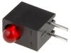 LED zakrytovaný červená 3mm Poč.diod: 1 20mA 60° 2÷2,5V