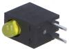 LED zakrytovaný žlutá 3mm Poč.diod: 1 20mA 60° 2,1÷2,5V