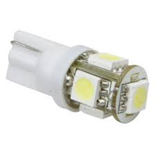 LED žárovka 12V T10 5W W2,1x9,5d bílá SUPER 360° W5W