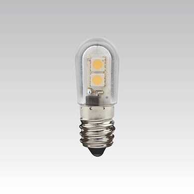 LED žárovka T18 24V 0.5W E14 MODRÁ