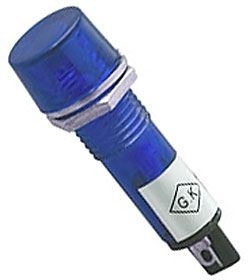 Kontrolka LED 12V, modrá do otvoru 10mm
