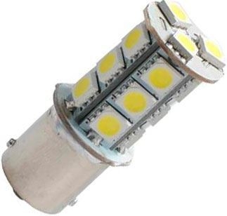 Žárovka LED BaY15D 12V / 3W bílá brzd/obrys., 18xSMD5050