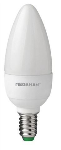 MEGAMAN E14 5.5W 6500K 470lm náhrada 40W; LED svíčková žárovka B35 LC0405.5