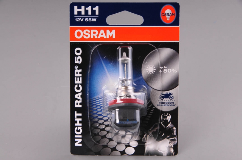 žárovka H11 12V 55W PGJ 19-2 NIGHT RACER 50 OSRAM