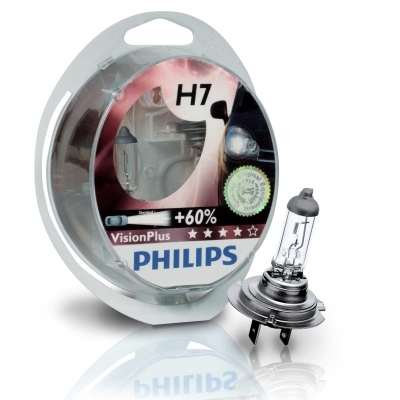 Philips H7 VisionPlus +50% 12V krabička 2ks